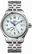 Ball Trainmaster Power Reserve White Dial Men's Watch NM1056D-S1J-WH