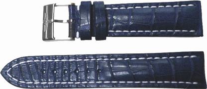 Breitling 22mm Blue Crocodile Strap 731P