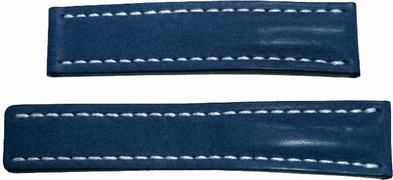 Breitling 22mm Blue Leather Strap 112X