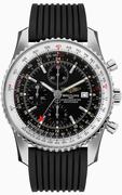 Breitling Navitimer 1 Chronograph GMT 46 Steel Black Dial Men's Watch A2432212/B726-252S