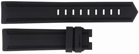 TAG Heuer 21mm Black Rubber Strap FT8019