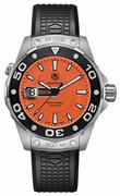 Tag Heuer Aquaracer 500M Orange Dial Men's Watch WAJ1113.FT6015