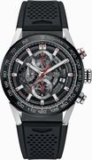 Tag Heuer Carrera Black Dial Automatic Chronograph Men's Watch CAR201V.FT6046