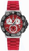 Tag Heuer Formula 1 Red Dial 41mm Chronograph Men's Watch CAH1112.BT0706